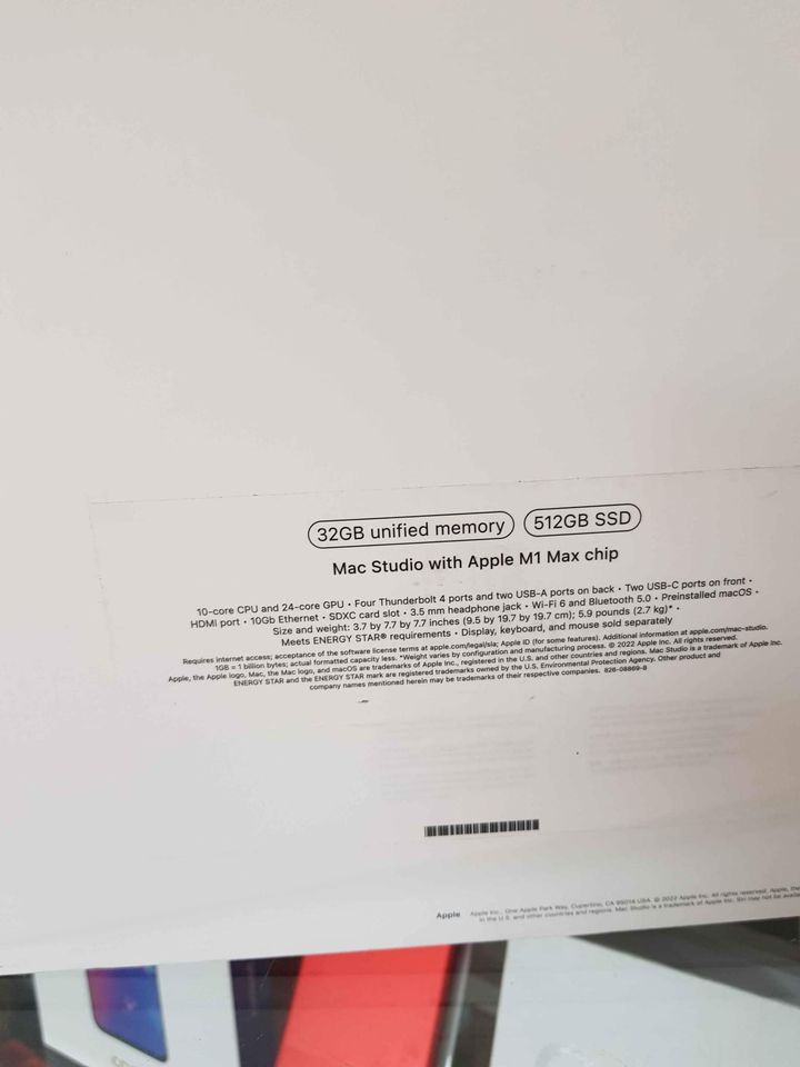 Mac Studio With Apple m1 mAx chip 512GB 32Ram